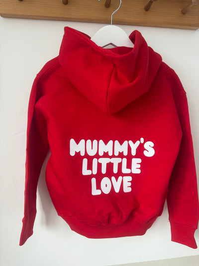 Little Love Personalised Red Hoody