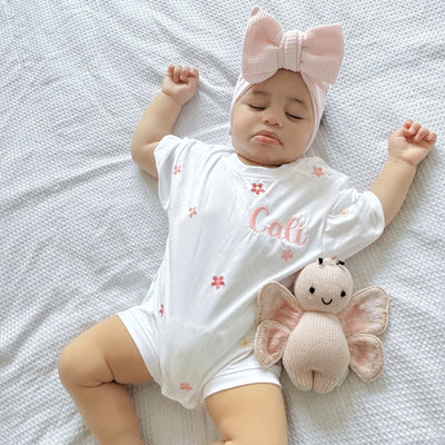 White Floral Summer Romper