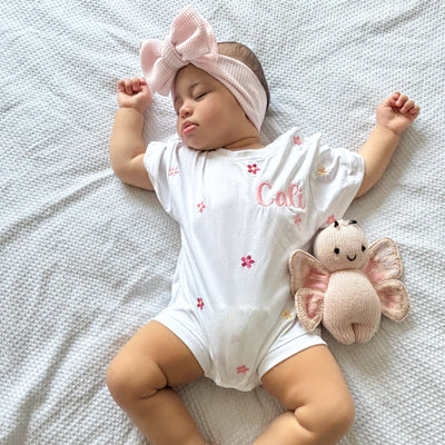 White Floral Summer Romper