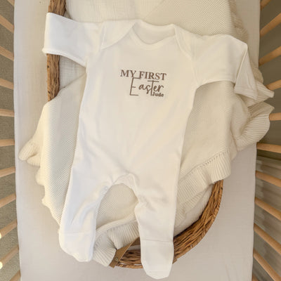 Personalised First Easter Sleepsuit/ Vest