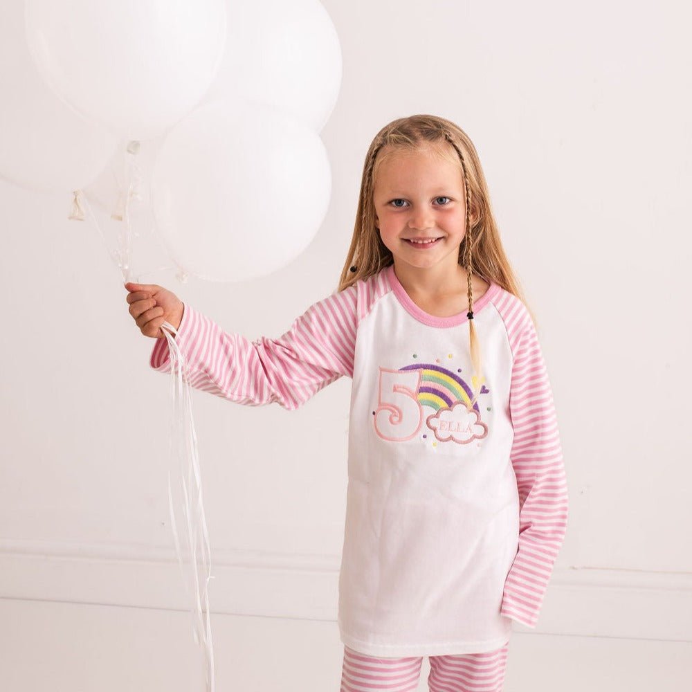 Girls rainbow pyjamas sale