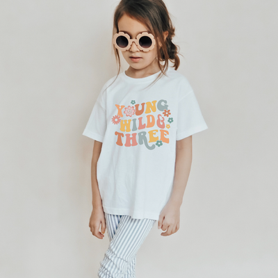 Young Wild & Three Birthday Tshirt